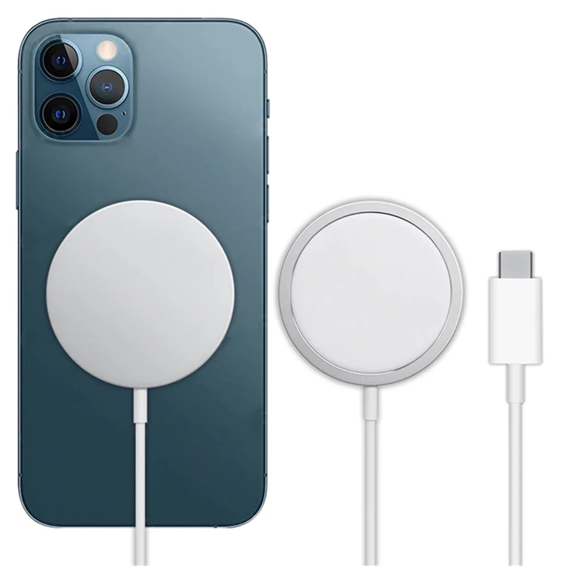 Mágneses MagSafenélküli telefon töltő 15W Hordozható MagSafe töltő Apple iPhone 12 11 Pro Max bestseller termék Amazon forró stílus